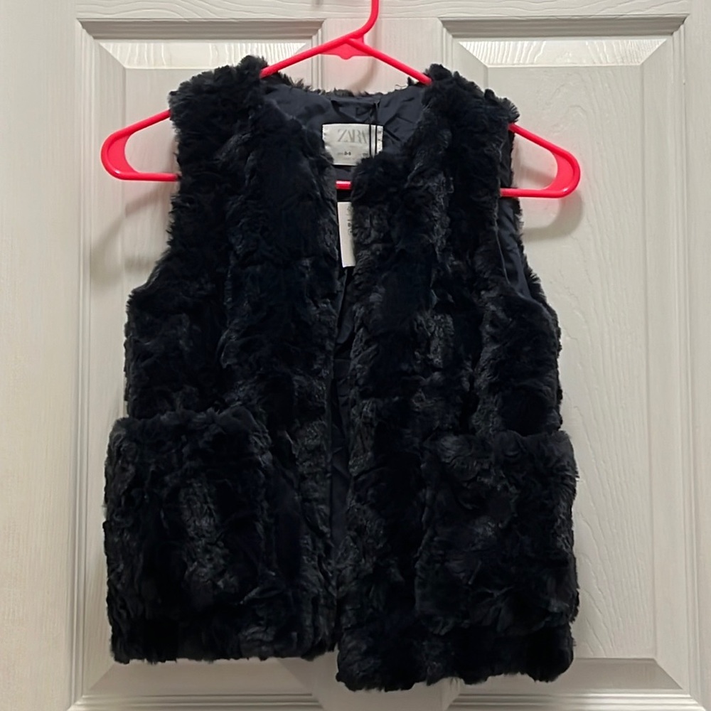 Zara soft fluffy vest